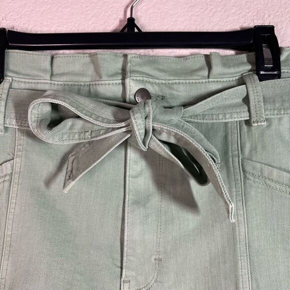 Universal Thread Women Green High Waist Shorts Bow‎ Tie Belt Multiple Sizes NWT - Picture 3 of 6